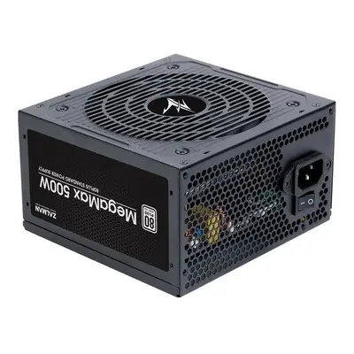 Zalman zdroj MegaMax 500W/ ATX / akt. PFC / 120mm ventilátor / 80PLUS, ZM500-TXII