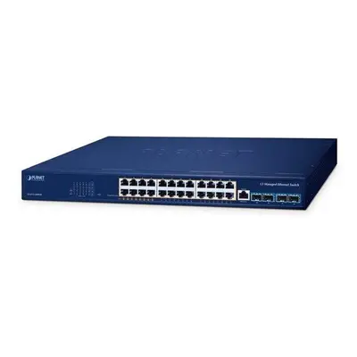 Planet GS-6311-24HP4X switch L3, 24x1GE, 4x10G SFP+, PoE 802.3bt 480W, GS-6311-24HP4X