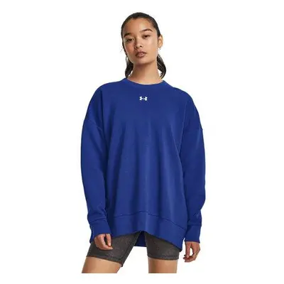 Under Armour Dámská oversize mikina Rival Fleece OS Crew royal M, Modrá