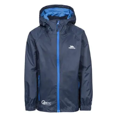 Trespass Dětská nepromokavá bunda Qikpac Jacket navy 7/8, Tmavě, modrá, 122 - 128