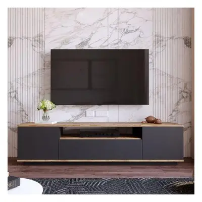 Hanah Home TV Stand FR7-AA Atlantic PineAnthracite