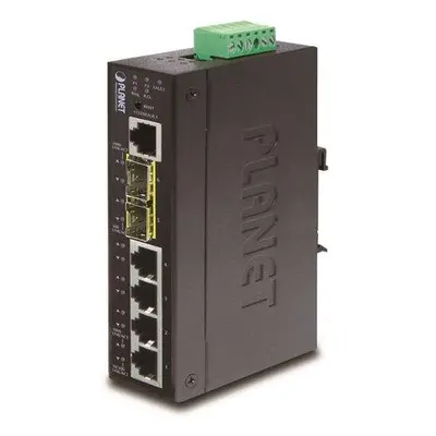 Planet IGS-5225-4T2S Průmyslový Switch 4x 10/100/1000T, 2x 100/1000X SFP, Web/SNMP, -40~+75°C, I