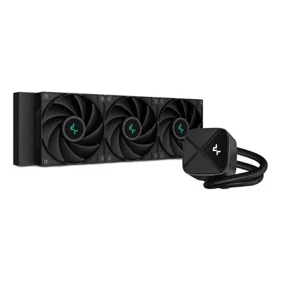 DEEPCOOL vodní chladič LS720S Zero Dark / 3x120 mm fan / Intel i AMD / komplet černý, R-LS720S-B