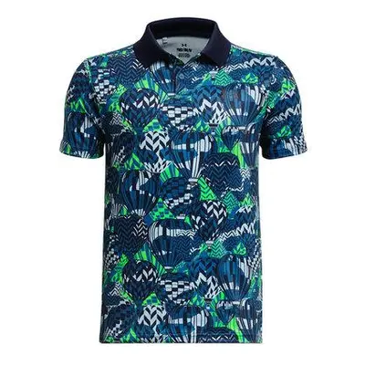 Under Armour Dětské polo tričko Playoff Printed SS Polo cosmic blue YL, 150 - 160