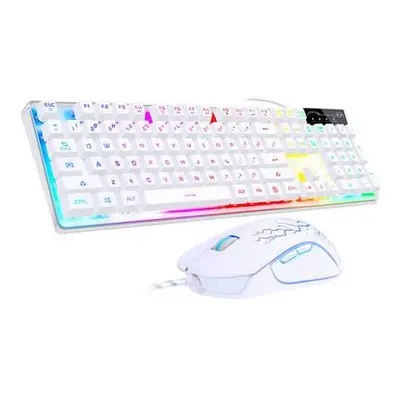 MageGee K1 wired keyboard + mouse set (white),