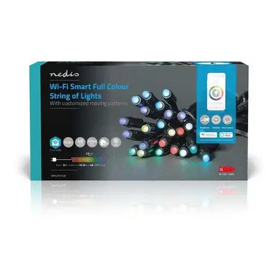 NEDIS Wi-Fi chytré dekorativní LED/ RGB/ 48 LED's/ Android & iOS/ Nedis SmartLife/ 10,8 m