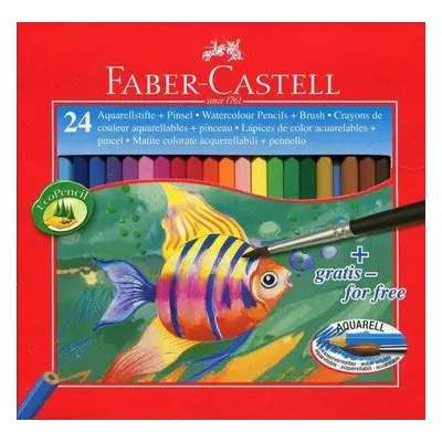 Faber-Castell 1442 akvarelové 24 ks + štětec