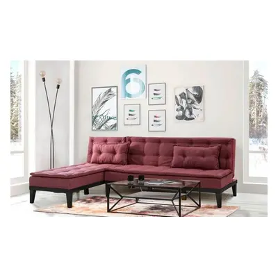 Atelier del Sofa Corner Sofa-Bed Fuocco-S - Claret Red