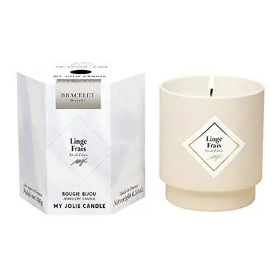 My Jolie Candle Vonná svíčka 36h s náramkem Silver Les Surprenantes Svěží prádlo 320289