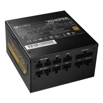 BitFenix zdroj Whisper M / ATX / 850W / 80 Plus Gold / active PFC / modulární, BP-WG850UMAG-9FM