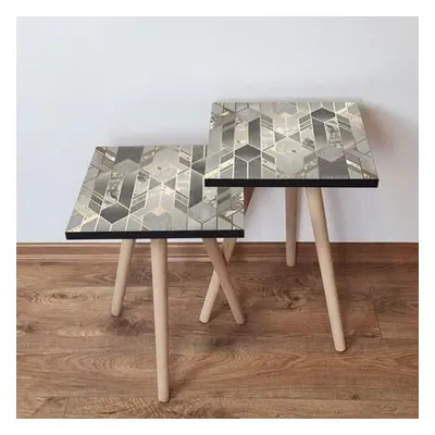 Hanah Home Nesting Table (2 Pieces) 2SHP134 - Grey GreyGold