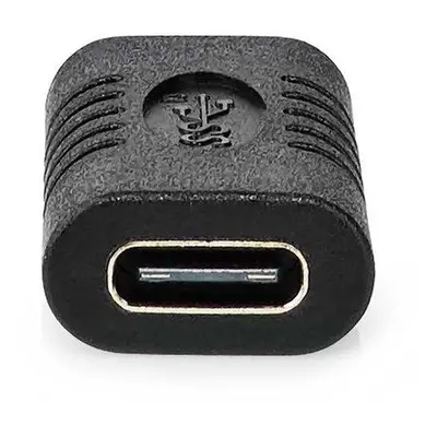 NEDIS USB adaptér/ USB 3.2 Gen 2/ USB-C zásuvka/ USB-C zásuvka/ 10 Gbps/ černý