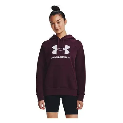 Under Armour Dámská mikina Rival Fleece Big Logo Hdy dark maroon XS