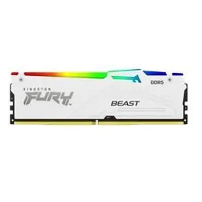 KINGSTON DIMM DDR5 16GB 6000MT/s CL36 FURY Beast RGB Bílá EXPO, KF560C36BWE2A-16