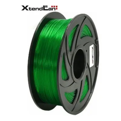 XtendLAN PETG filament 1,75mm průhledný zelený 1kg, 3DF-PETG1.75-TGN 1kg