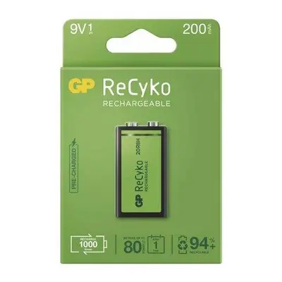 GP Recyko 6F22 9V 200 mAh 1ks 1032521020