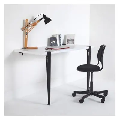 Hanah Home Study Desk Cuarius - WhiteBlack