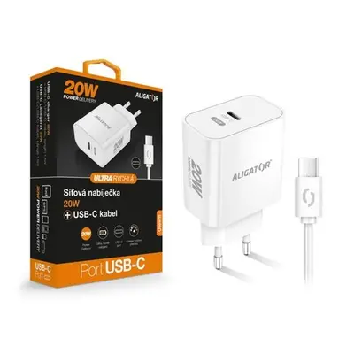 ALI CN PD 20W, USB-C kab., bílá CHPD0012