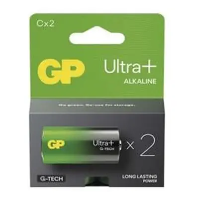 GP alkalická baterie ULTRA PLUS C malé mono (LR14) 2pack, 1013322000