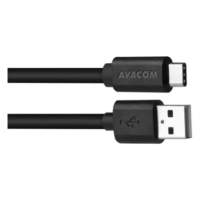 AVACOM datový a nabíjecí kabel USB - USB Type-C, 100cm, černá