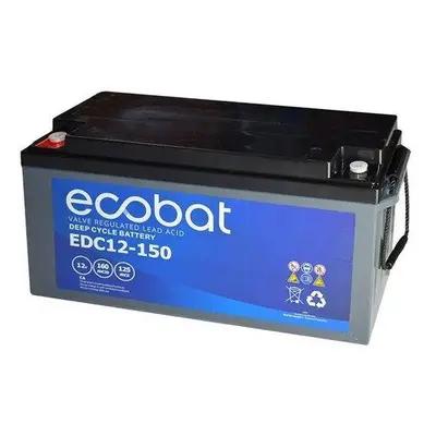 Ecobat Trakční Pb baterie EDC12-150, 160Ah, 12V, EDC12-150