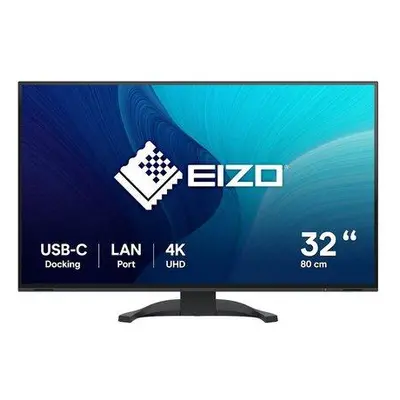 EIZO 31,5" EV3240X-BK, IPS, 3840 x 2160 (4K UHD), 350 cd/m2, 2000:1, 5ms, USB-C, DP, 2x HDMI, če