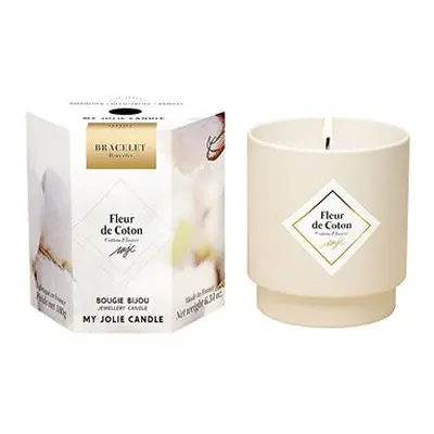 My Jolie Candle Vonná svíčka 36h s náramkem Gold Les Surprenantes Květ bavlny 320281