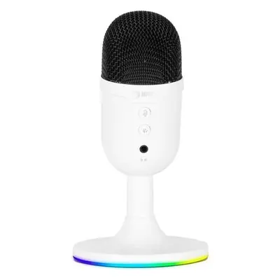 Marvo MIC-06 RGB streamovací mikrofon bílý, MIC-06 WH