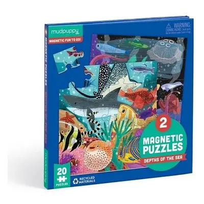 Mudpuppy Magnetické puzzle Hlubiny moří 2x20 dílků