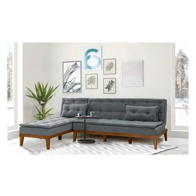 Atelier del Sofa Corner Sofa-Bed Fuoco - Dark Gray Dark Grey