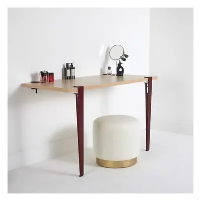 Hanah Home Make-Up Table Thetis - WoodenBurgundy