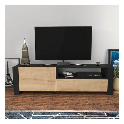 Hanah Home TV Stand Piedmont - Anthracite, Oak AnthraciteOak