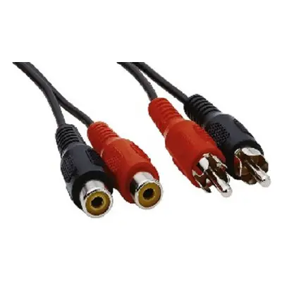 PremiumCord Kabel 2x Cinch-2x Cinch, M/F 2m