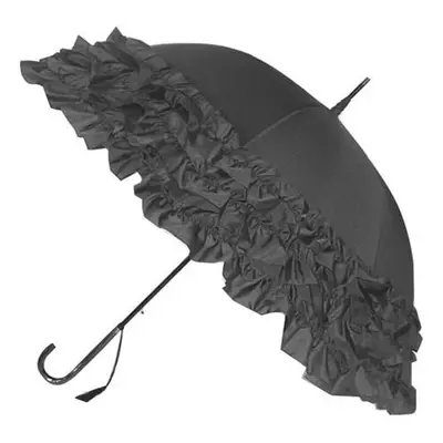 Blooming Brollies Dámský holový deštník Grey Triple Frill BCS3FGR