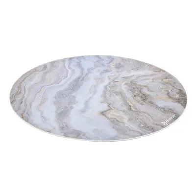 AROZZI Zona Floorpad White Marble/ ochranná podložka na podlahu/ kulatá 121 cm průměr/ design bí