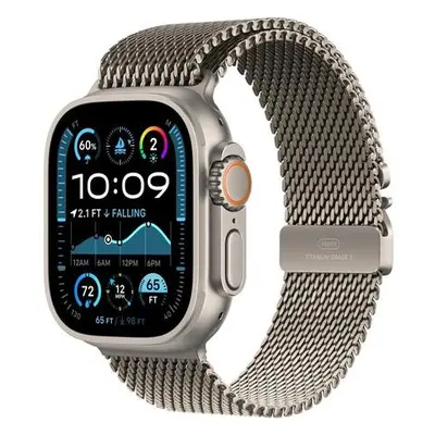 Apple Watch 49/46/45/44mm milánský tah z přírodního titanu S