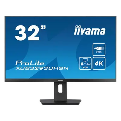 iiyama ProLite/XUB3293UHSN-B5/31,5"/IPS/4K UHD/60Hz/4ms/Black/3R, XUB3293UHSN-B5