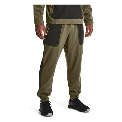 Under Armour Pánské workoutové kalhoty Rush Woven Tear Away Pant green L, Zelená