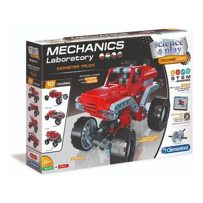 CLEMENTONI Science&Play Mechanická laboratoř 10v1 Monster truck