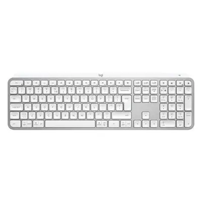 Logitech klávesnice Wireless MX Keys S, INTL, bezdrátová, Pale Grey, Bolt, 920-011588