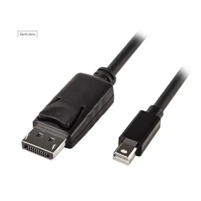 PremiumCord Mini DisplayPort - DisplayPort V1.2 přípojný kabel M/M 1m