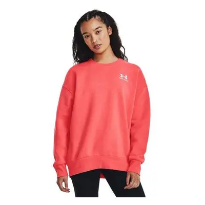 Under Armour Dámská oversize mikina Essential Flc OS Crew venom red M