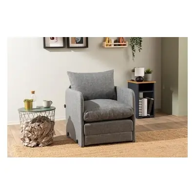 Atelier del Sofa 1-Seat Sofa-Bed Saga Single - Light Grey Light Grey