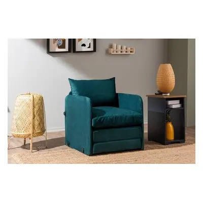 Atelier del Sofa 1-Seat Sofa-Bed Saga Single - Petrol Green Petrol Green