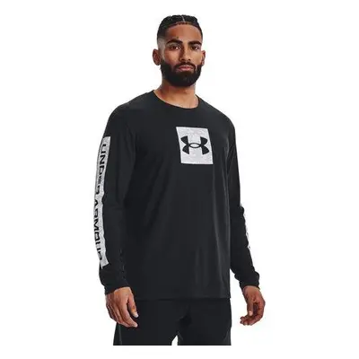 Under Armour Pánské bavlněné tričko Camo Boxed Sportstyle LS black S, Černá