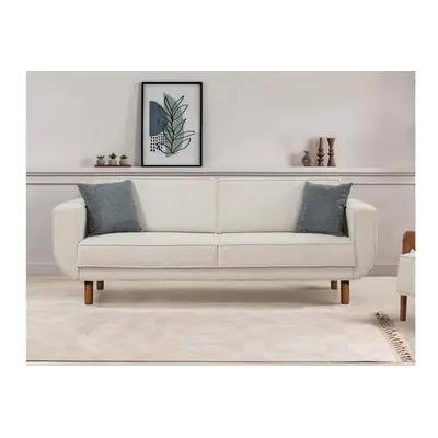 Atelier del Sofa 3-Seat Sofa-Bed Larus 3 - Walnut, Cream