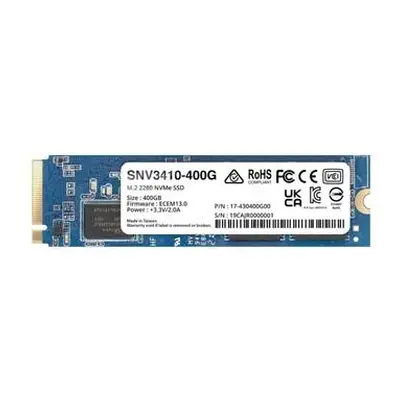 Synology SSD M.2 NVMe SNV3410-400G, 400 GB, čtení/zápis: 3000/750 MB/s, M.2 2280, SNV3410-400G