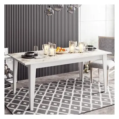 Hanah Home Dining Table Polka - White White