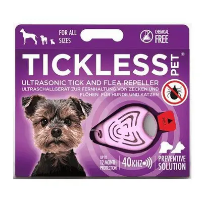 Tickless pet Ultrazvukový odpuzovač klíšťat a blech pro psy barvy pink 1 kus