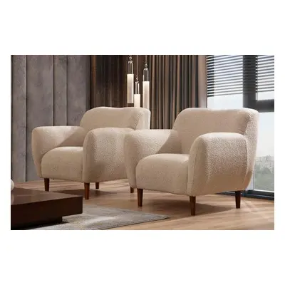 Atelier del Sofa Wing Chair Napoli - Cappuccino